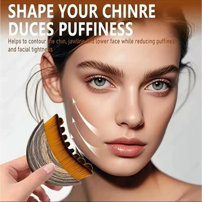 Cepillo facial hipoalergénico de drenaje linfático, con mango ergonómico
