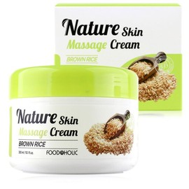 Food Aholic Nature Skin Brown Rice Massage Cream 300ml / 푸드어홀릭 네이처스킨 현미 마사지 크림 300ml
