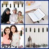 JUNEBRUSHS 30Pcs Ramadan Crafts, Rainbow Magic Ramadan Scratch Bookmarks for
