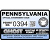 Pennsylvania Ghost Hunting Permit 2.4" x 4" Sticker