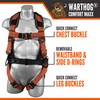 Malta Dynamics Warthog Comfort MAXX Construction Harness with Removable Belt,