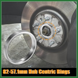 Motoforti 4pcs OD 82mm to ID 57.1mm Aluminum Alloy Car Hub Centric Rings Wheel Bore Center Spacer Long-Lasting
