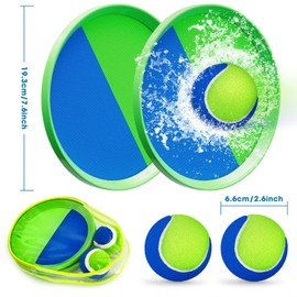 Velcro Ball Game Velcro Ball Children, Beach Toy, Beach Games, Throwing Game Children, Waterproof Throwing Game, Family Toy Beach for Boys Girls from 3 4 5 6 7 8 9 Years Gifts