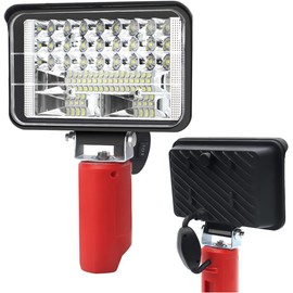 Compatible with Milwaukee M12 Light Portable LED Work Light 12V Battery 4800LM 32W Adjustable Flashlight Cordless Battery Powered Flood Light for Indoor Outdoor Camping Hiking and Emergency