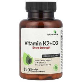 Futurebiotics, Vitamin K2 + D3, Extra Strength, 120 Capsules / Futurebiotics (퓨처바이오틱스), 비타민K2 + D3, 엑스트라 스트렝스, 캡슐 120정