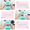 8PCS Silicone Baby Bottle Labels for Daycare - Reusable Writable