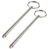 2 Pack Long Quick Release Pin, Diameter 1/4"(6.3mm), Overall Length