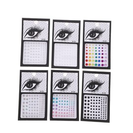 minkissy 12sheets Face Jewels Stickers Body and Makeup Gems for Festivals Parties and Costumes Includes Ab and Mixed Colors