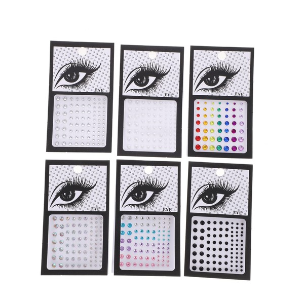 minkissy 12sheets Face Jewels Stickers Body and Makeup Gems for