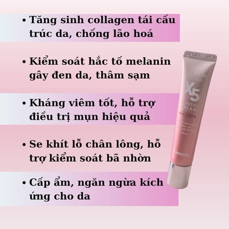 SkinPastel Premium Retinol X5 ELASTIN CREAM 30ml/1oz - Wrinkle -