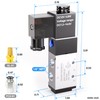 TAILONZ PNEUMATIC 1/8"NPT Solenoid Valve 4V110-06 DC12V Single Coil Pilot-Operated