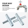 HOMSFOU 2 Pcs Sillcock Key Water Key, 4 Way Sillcock