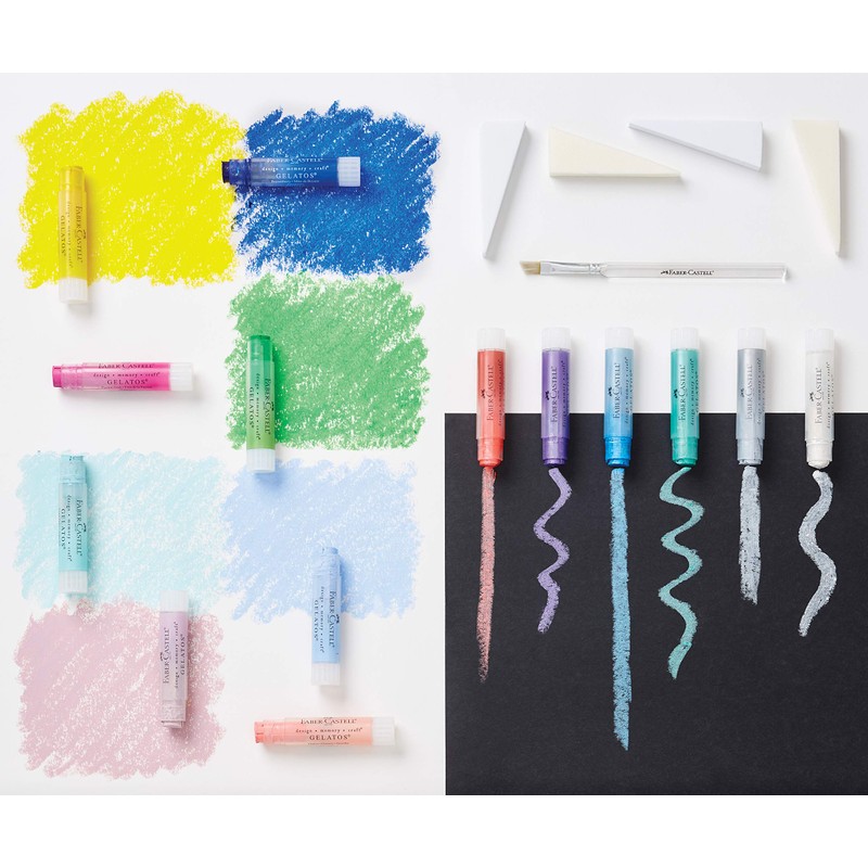 Faber-Castell Gelatos Mix and Match Crayon - Metallic Set of