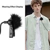 Canfon Lavalier Microphone windproof Sweater Cover 2 Pack Lapel Microphone