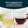Libbey Stemless Wine Glasses Set of 12, Dishwasher Safe Set