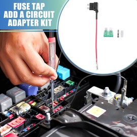 X AUTOHAUX 5 Set Car Fuse Tap and Circuit Adapters 12V with 30A Standard Fuses