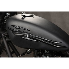 Tribal Vinyl Bike wrap, Full Color Bike Side Graphics, 3D Tribal Motorcycle Decals, Sport Bike Vinyl Sticker, Tribal Bike Side Graphics (5x15)