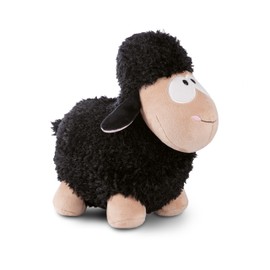 NICI Sheep Cuddly Toy Black Standing Green 22 cm I Plush Toy for Girls, Boys & Babies I Fluffy Stuffed Toy for Cuddling & Playing - 49677