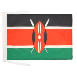 AZ FLAG Kenya Flag 18'' x 12'' cords - Kenyan SMALL flags 30 x 45cm - Banner 18x12 in