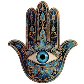 Dopetattoo 6 sheets Temporary Tattoos Eye Hamsa Hand Symbol Hand Fatima Sign for Men Temporary tattoo for Women Neck Arm Chest for Woman