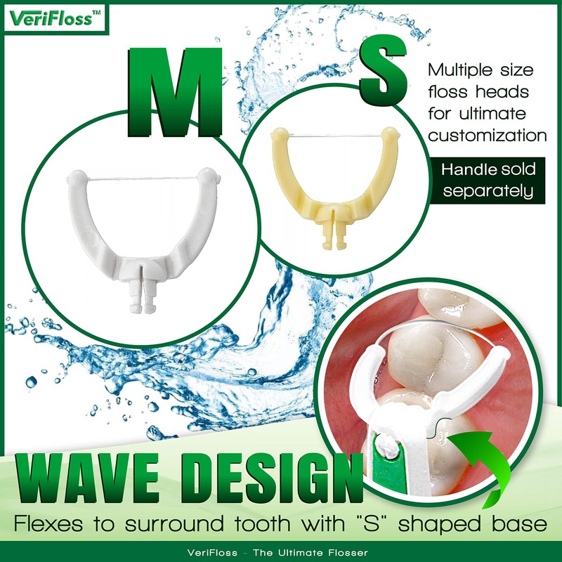 VeriFlosser - Refill Size M - Swivel Head Flosser Replacement