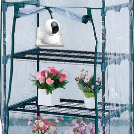 4 PCS Grow Tent Corner Shelf,16 mm Grow Tent Accessories,White Grow Tent Shelves for Place The Hygrometer Camera and Planting Equipment (3.46 x 3.46 in for 16mm Grow Tent Poles)