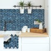 Tilingview 10 Pcs Leaf Design Peel and Stick for Kitchen