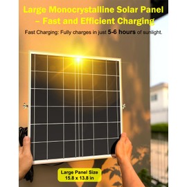 Engrepo Solar Light Outdoor, 10000LM Luces Solares Dusk to Dawn Auto On/Off Solar Powered Security Flood Light Outside IP65 Waterproof with Remote Control for Wall Porch, Shed, Barn. 20000mAh.