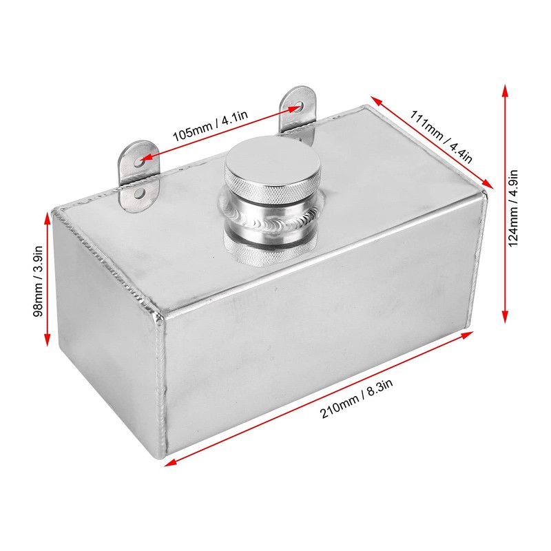2L Windscreen Washer Bottle, Universal Intercooler Spray Tank TIG Welded