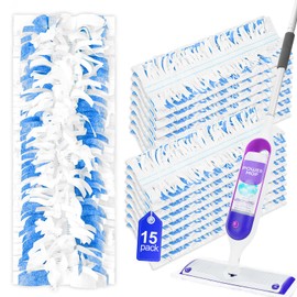 YagoDago Power Mop Refills for Swiffer Power Mop - Disposable Power Mop Pads Compatible with Swiffer Power Mop Starter Kit for Floor Mopping and Cleaning (15 Count)