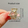 KANXINR 5 Pcs Cute Pink Planet Small Hair Clip Bangs