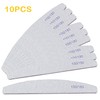 10X Professional Nail Files, 100/180 Grit Double Sided Emery Board