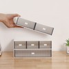 Ykpokir Desktop Organizer with Drawers Stackable Storage Stackable Drawers 3