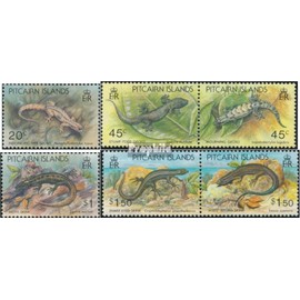 Pitcairn 418,419-420 Couple,421, 422-423 Couple (complete.issue.) unmounted mint/never hinged ** MNH 1993 Lizards (Stamps for collectors) Amphibians/reptiles/dinosaurs