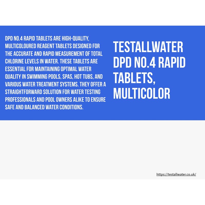 Testallwater - DPD No.4 Rapid Dissolve Tablets | Accurate Combined