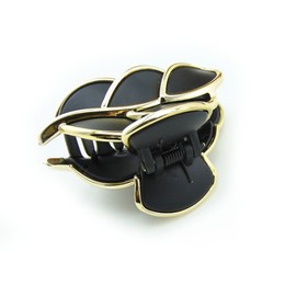 Meilliwish Leaf Cute Girl's Hair Grip Clip (D08) (Black)