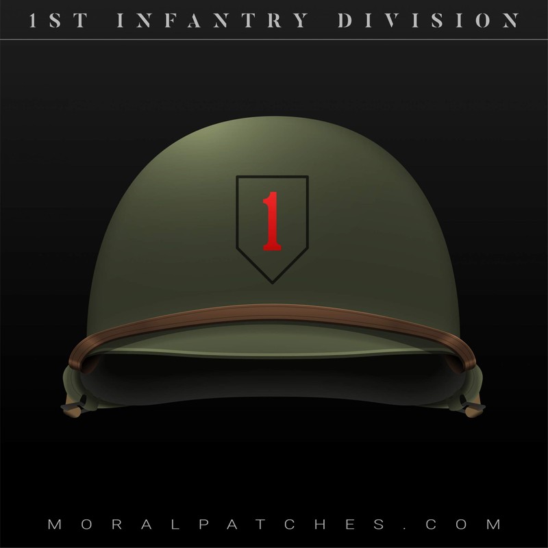 TACOPSGEAR Big RED ONE 1ST Infantry Division Helmet Patch