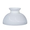 B&P Lamp® 10" Opal White Swirl Ribbed Student Lamp Shade