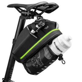 ROCKBROS Bicycle Saddle Bag 1.5L Scratch-Resistant Bicycle Bag with Bottle Holder Bicycle Saddle Bag for MTB Folding Bike