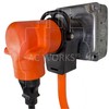 AC WORKS 30-Amp 4-Prong Dryer Outlet 14-30 Piggy-Back Plug Adapter