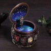 Vintage Music Box with 12 Constellations Rotating Goddess Twinkling LED