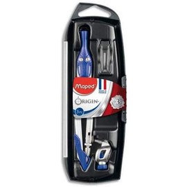 Maped 305811 Compass box Origin, 1 unit with 3 parts, assorted colors