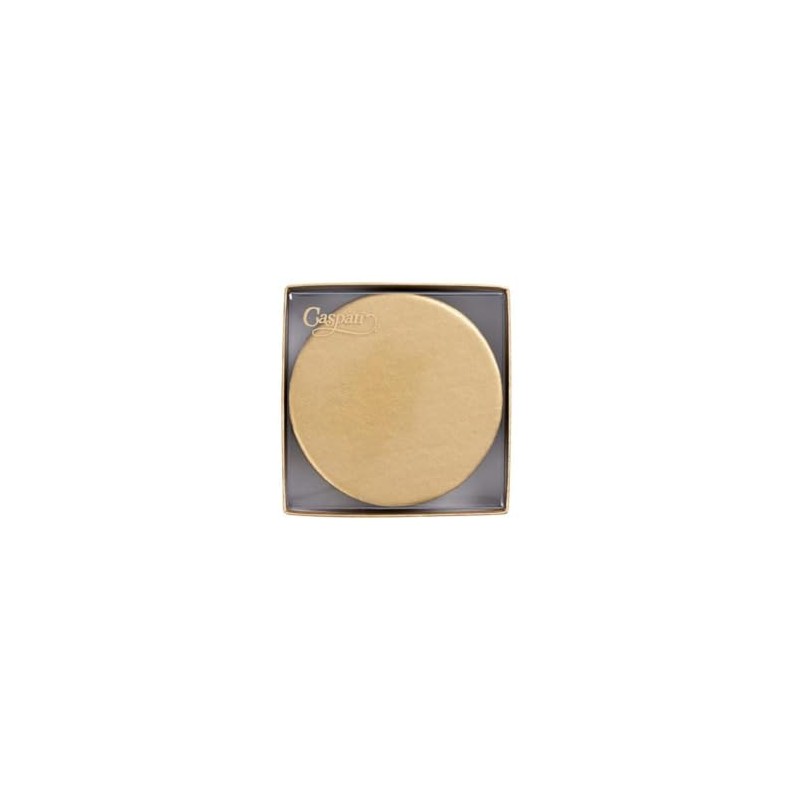 Caspari Round Luster Felt-Backed Coasters in Gold - 8 Per