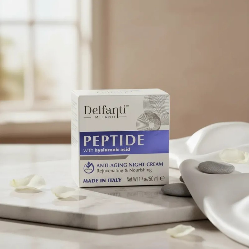 Delfanti Milano Crema De Noche Péptidos Y Ácido Hialurónico