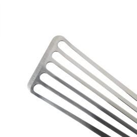 YOLCAR Fish Spatula, 2 Pack Stainless Steel Metal Spatula, Slotted Spatulas for Cooking - Model 2