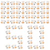 Prasacco 50 Pack Mini Cow Figurines Tiny Resin Animals Cute