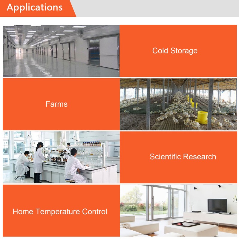 Electronic Digital Display Thermostat Double Output Temperature Controller for Floor