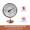 Foxyoo 4-Inch Indoor Thermometer and Humidity Gauge, Room Analog Temperature