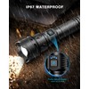 GEKIRO Super Bright Rechargeable Flashlights 2500000 High Lumens,Waterproof Tactical Powerful