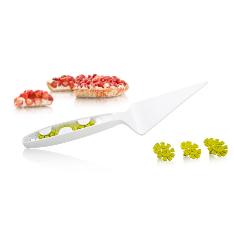 Vacu Vin Plusツール2イン1ケーキサーバーとDivider – ホワイトandグリーン